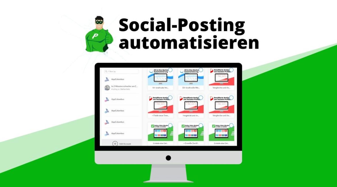 publer computer with screenshot of publer