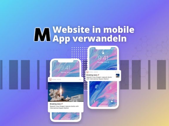Mobile with Screenshot of MobiLoud