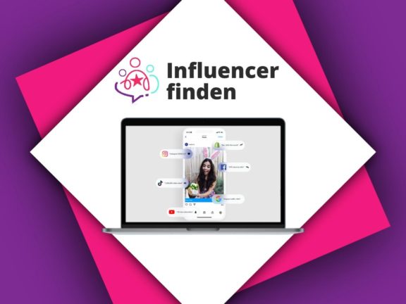 Computer with Screenshot of Influencify